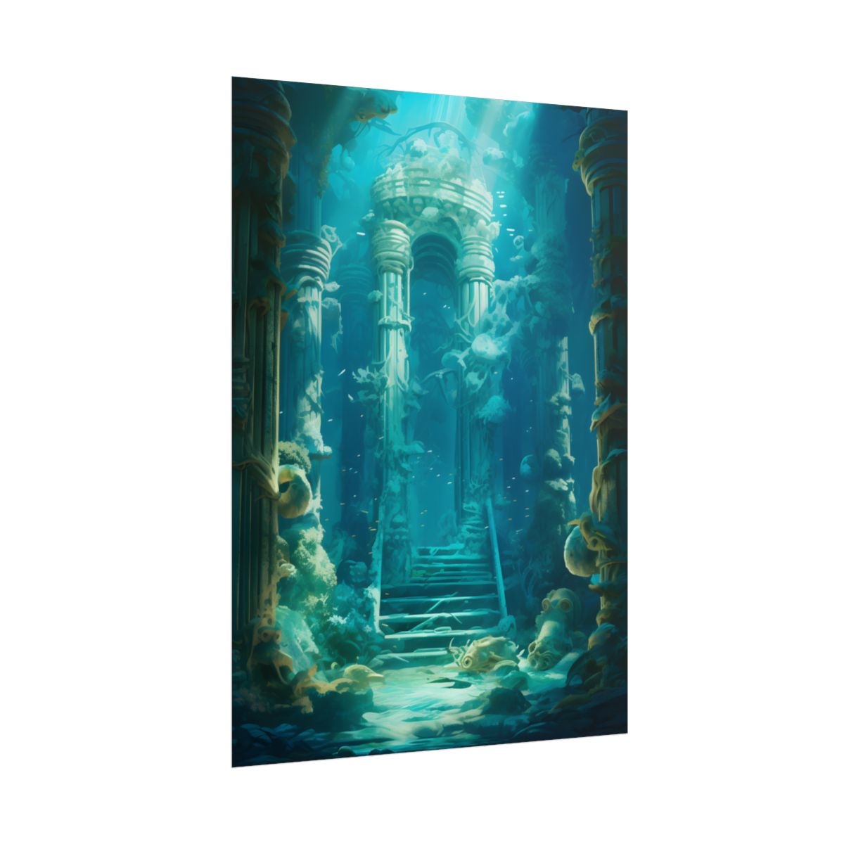Lost Underwater Civilization: Submerged Ancient Ruins - Poster
