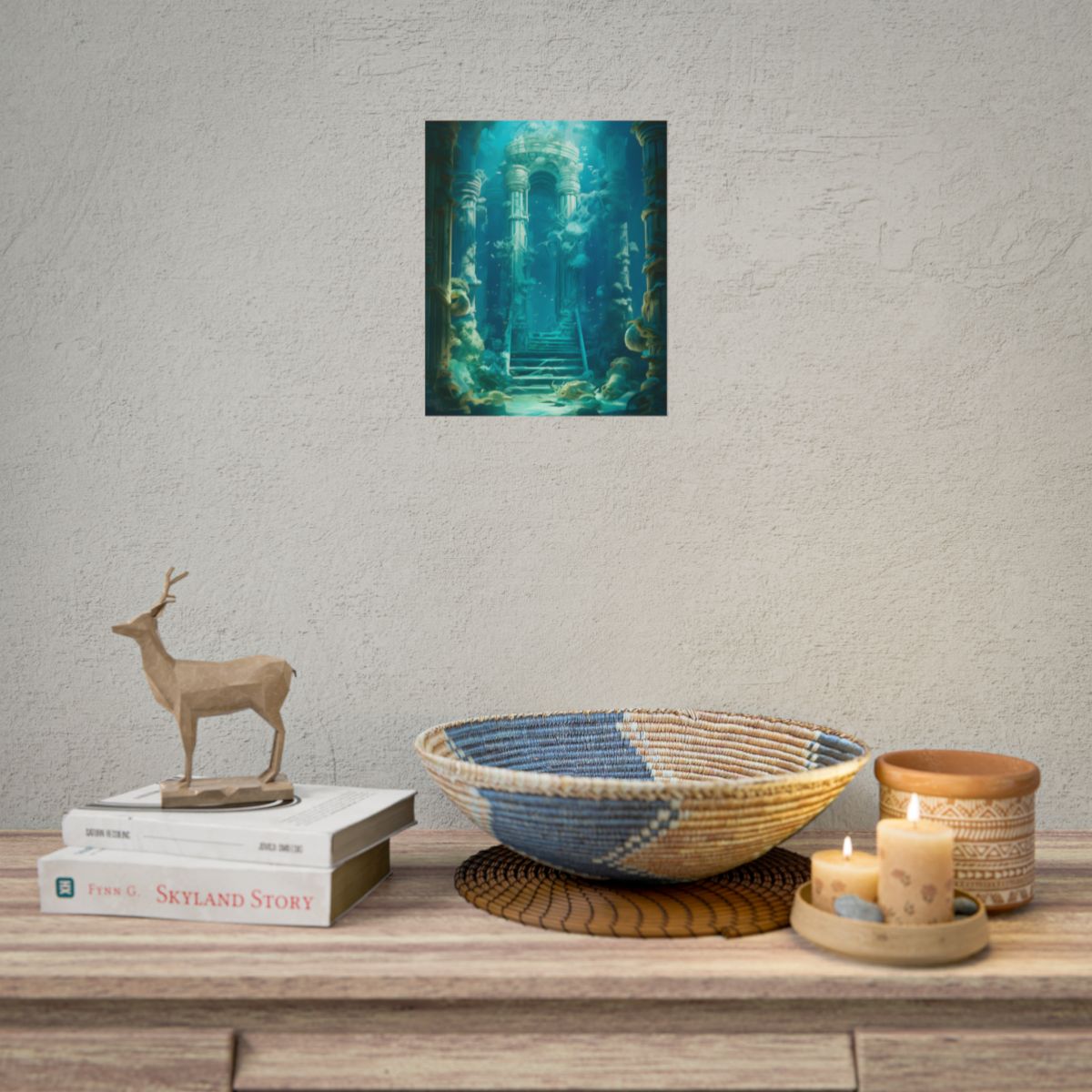 Lost Underwater Civilization: Submerged Ancient Ruins - Poster