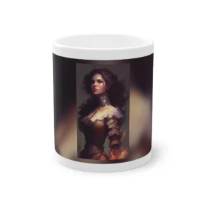 Woman in Firelight Mug
