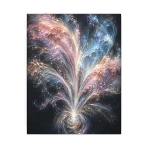 Pastel Nebula Swirl Canvas Print