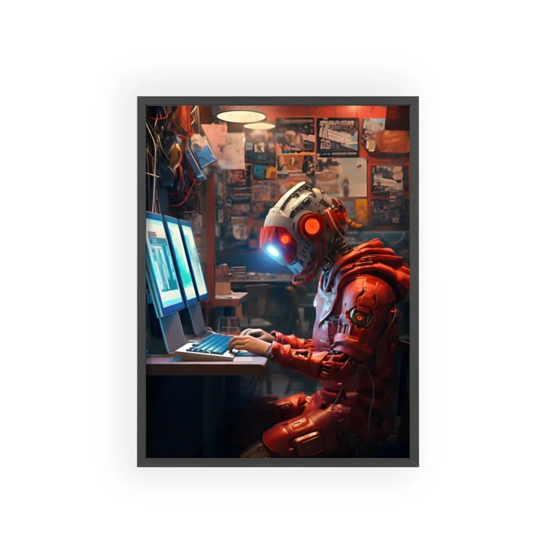 Luxurious Art Heist: Charismatic Thieves with High-Tech Gear - Framed Poster