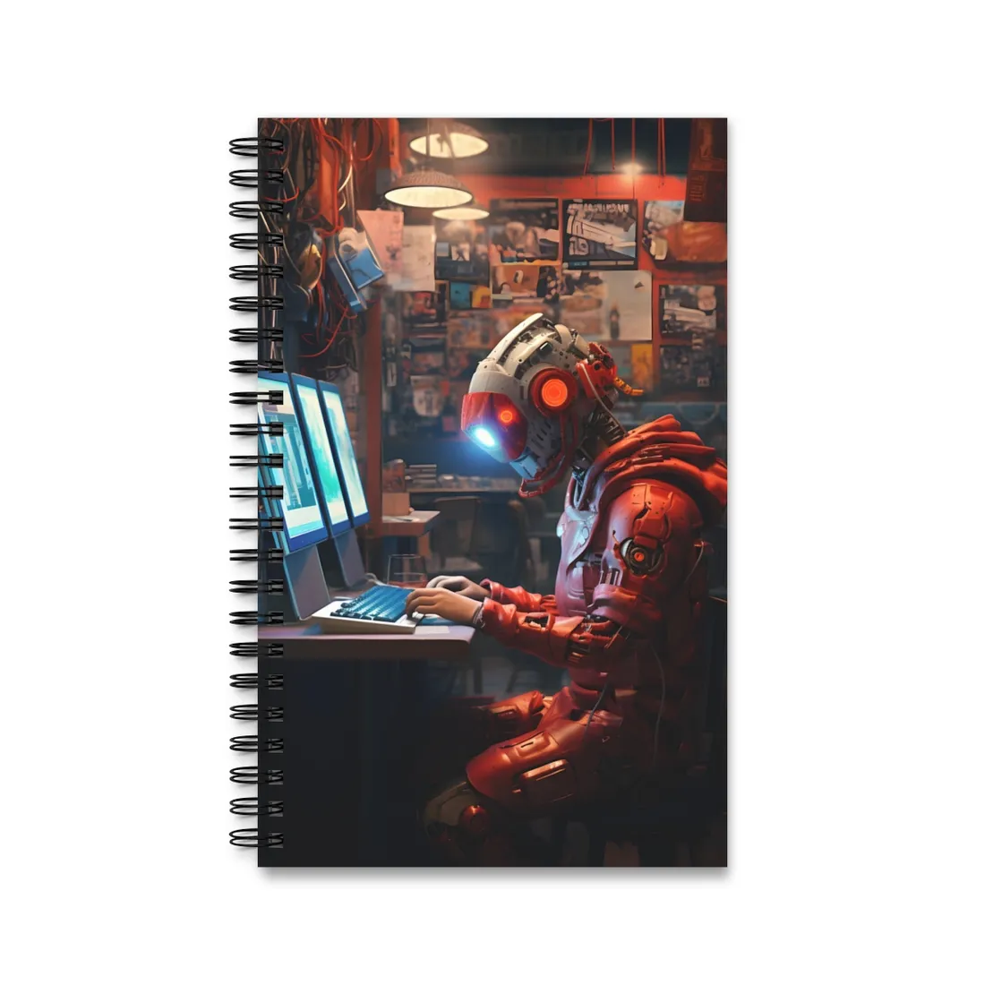 Luxurious Art Heist: Charismatic Thieves with High-Tech Gear - Spiral Notebook