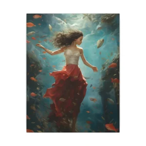 Dancing Beneath the Sea Canvas Print