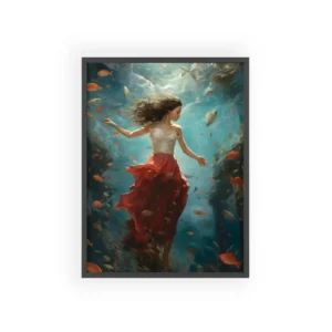 Dancing Beneath the Sea Framed Poster