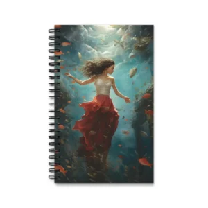 Dancing Beneath the Sea Spiral Notebook
