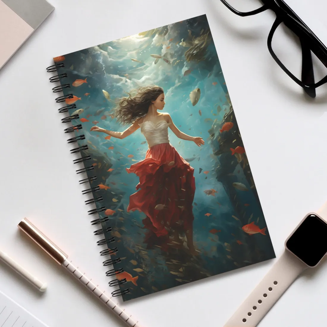 Macro Artwork: Close-Up Design Object - Spiral Notebook