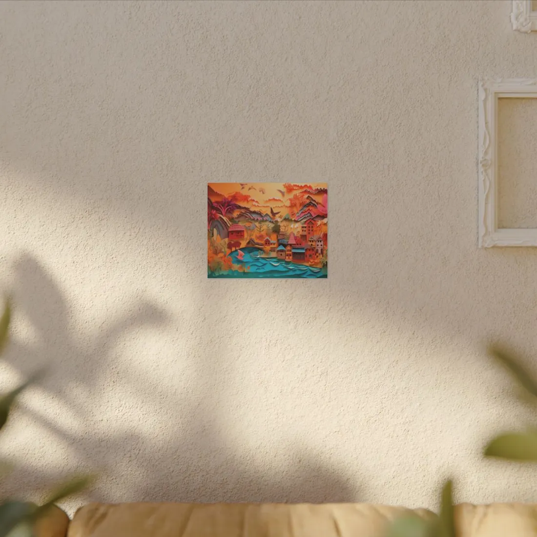 Magical Beach Landscape: Paper Quilling - Canvas