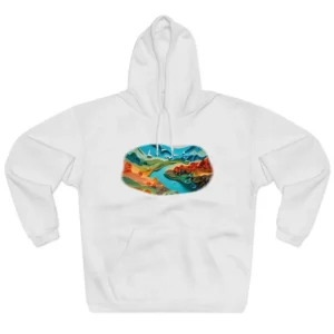 Paper Landscape with River Hoodie