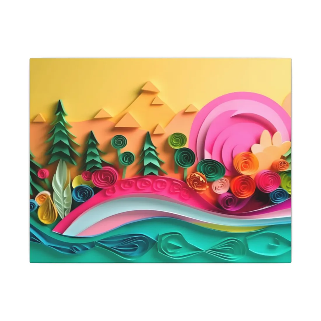 Magical Beach Sunset: Peaceful Landscape Art - Canvas