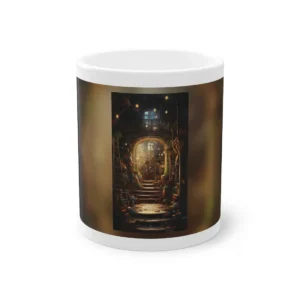 Fantasy Library with Staircase Mug