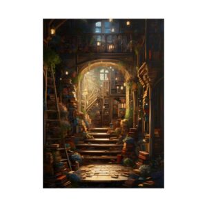 Magical Bookshop: Cozy Artwork of a Charming Bookshop - Poster