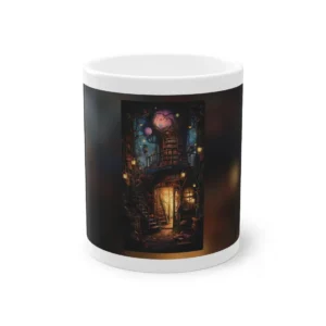 Library with Spiral Staircase Mug