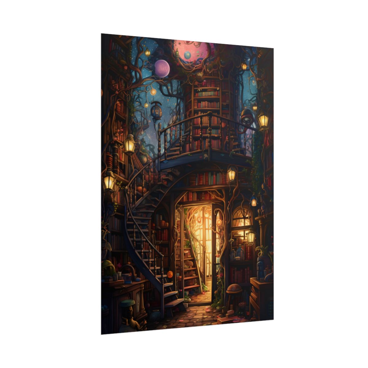 Magical Bookshop Hideaway: Enchanted Forest Store - Poster