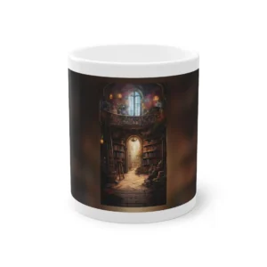 Library with Arched Doorway Mug