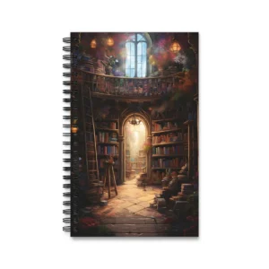 Library with Arched Doorway Spiral Notebook