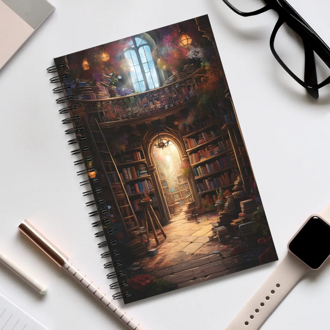 Magical Bookshop: Lost in Cozy Pages - Spiral Notebook