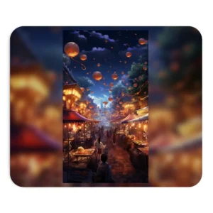Floating Lanterns over Market Street Mouse Pad