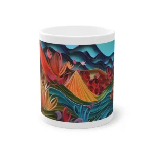 Quilled Paper Landscape Mug