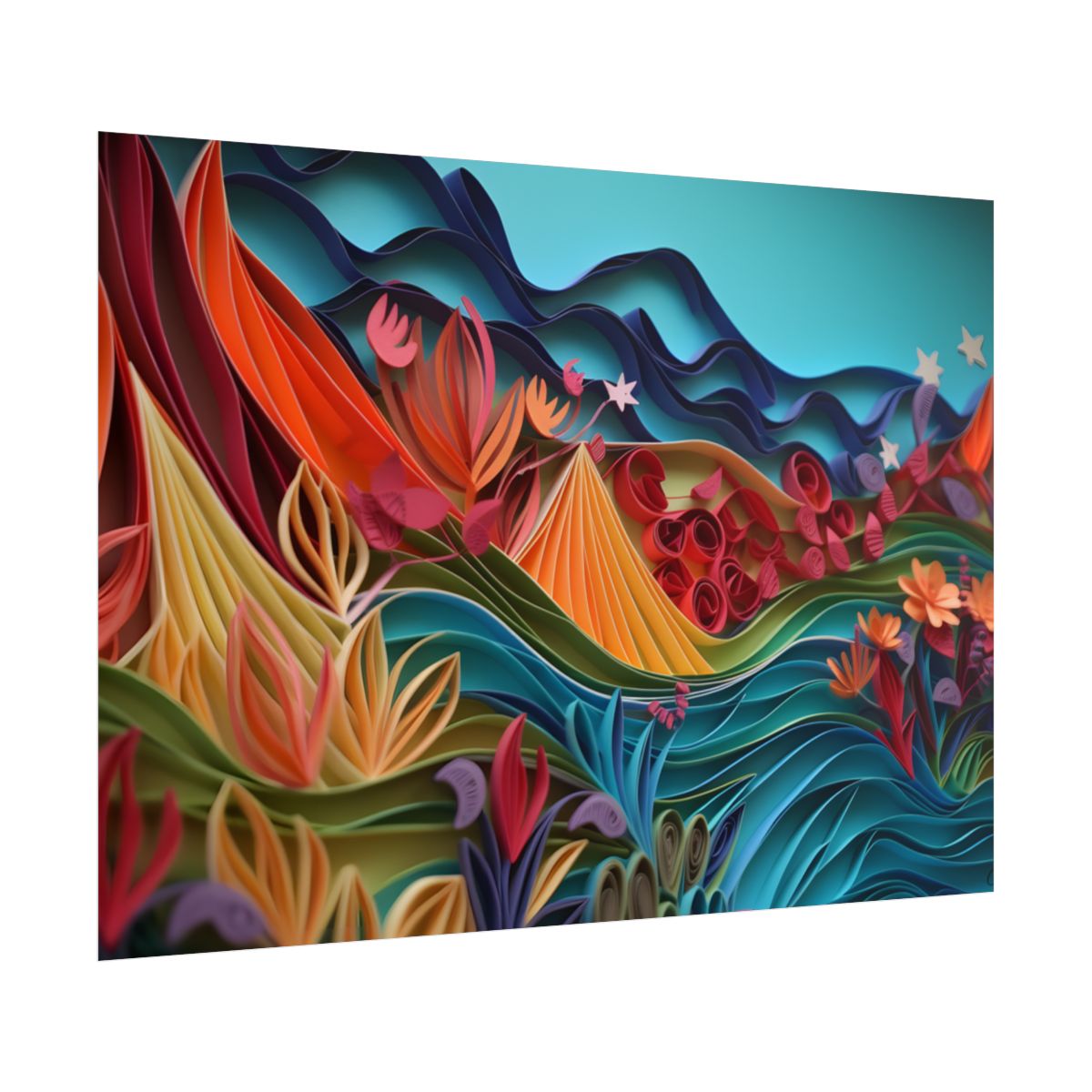 Magical Paper Quilling Art: Intricate Details and Delicate Forms - Poster