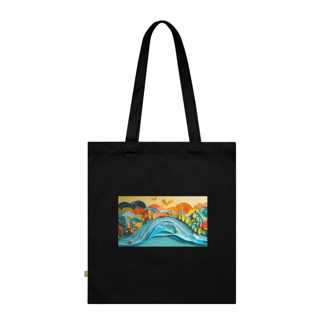 Magical Peaceful Beach: Paper Quilled Serenity - Tote Bag