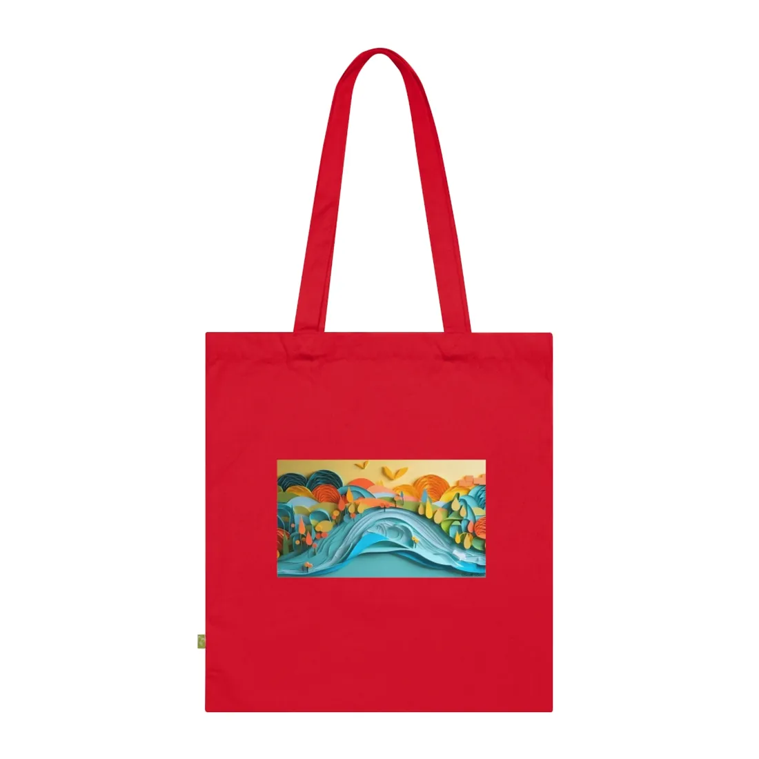 Magical Peaceful Beach: Paper Quilled Serenity - Tote Bag