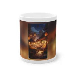 Lantern Lit Market Stalls Mug