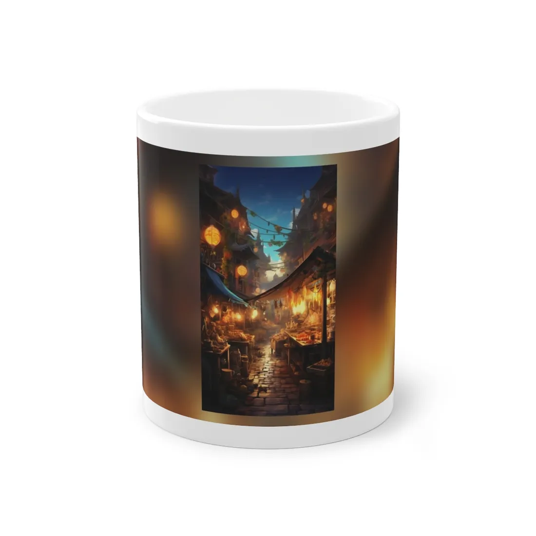 Magical Street Food Market: Vibrant Colors - Mug