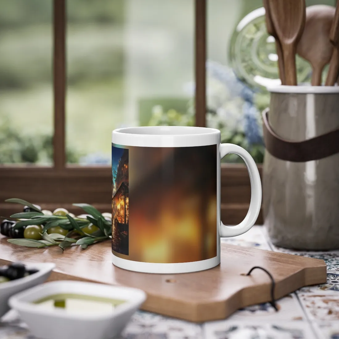 Magical Street Food Market: Vibrant Colors - Mug