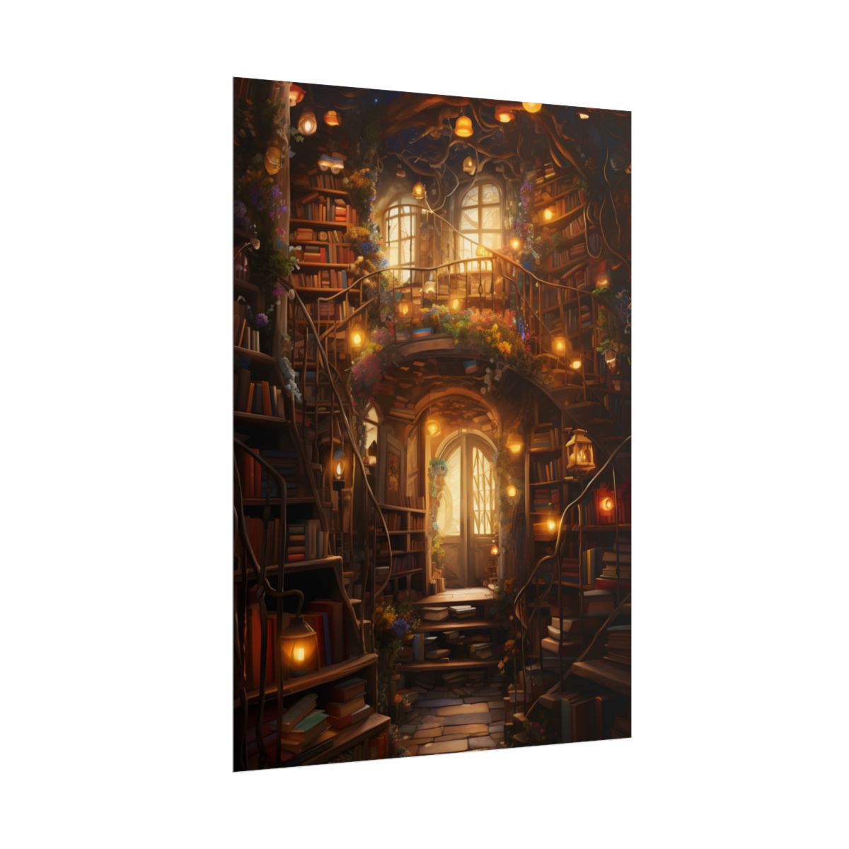 Magical Whimsy: Discovering Enchanted Bookshelves - Poster
