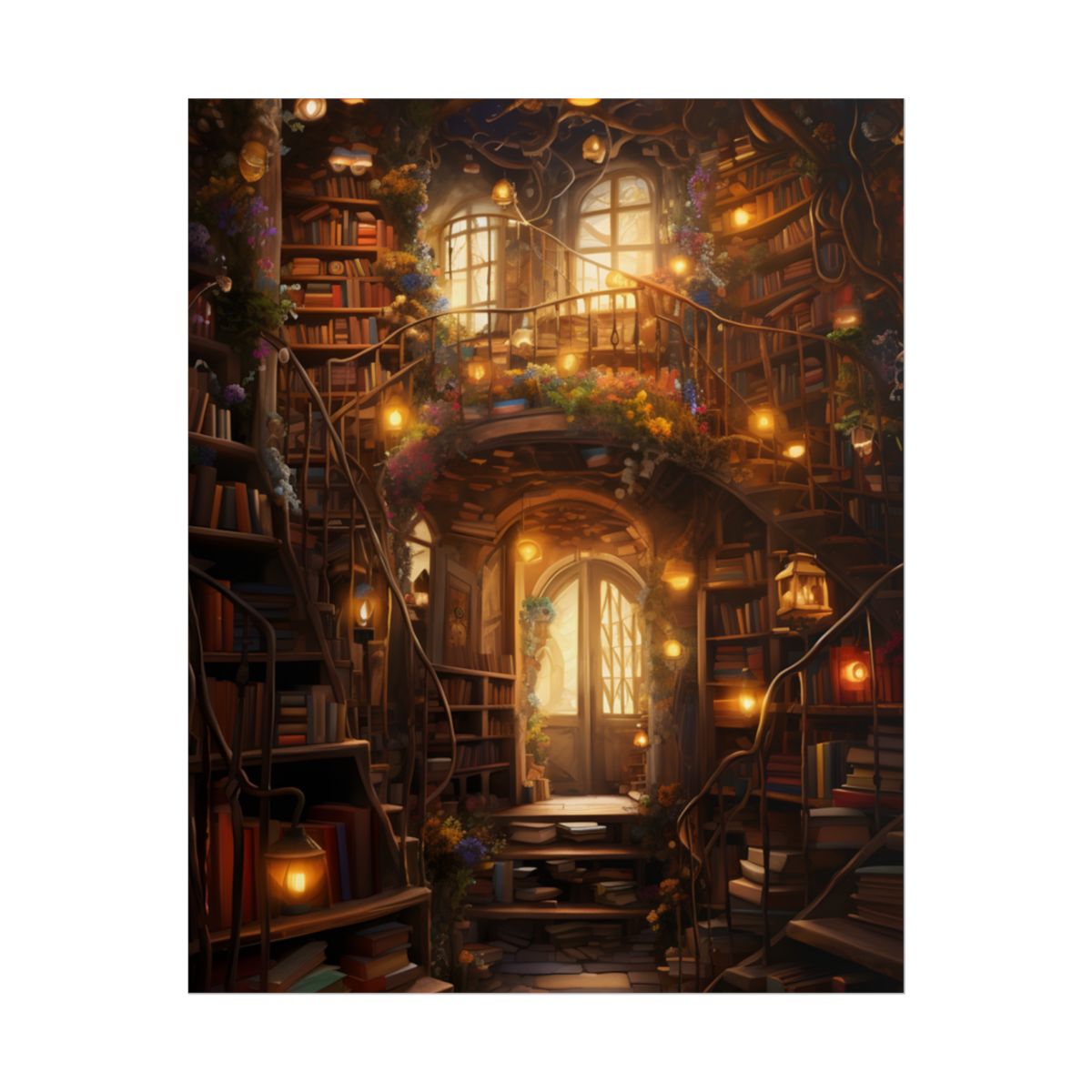 Magical Whimsy: Discovering Enchanted Bookshelves - Poster