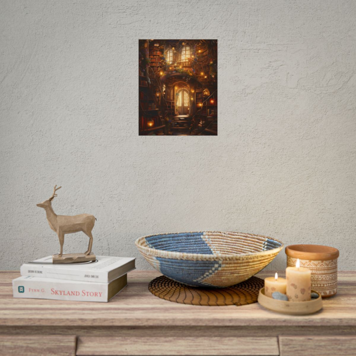 Magical Whimsy: Discovering Enchanted Bookshelves - Poster