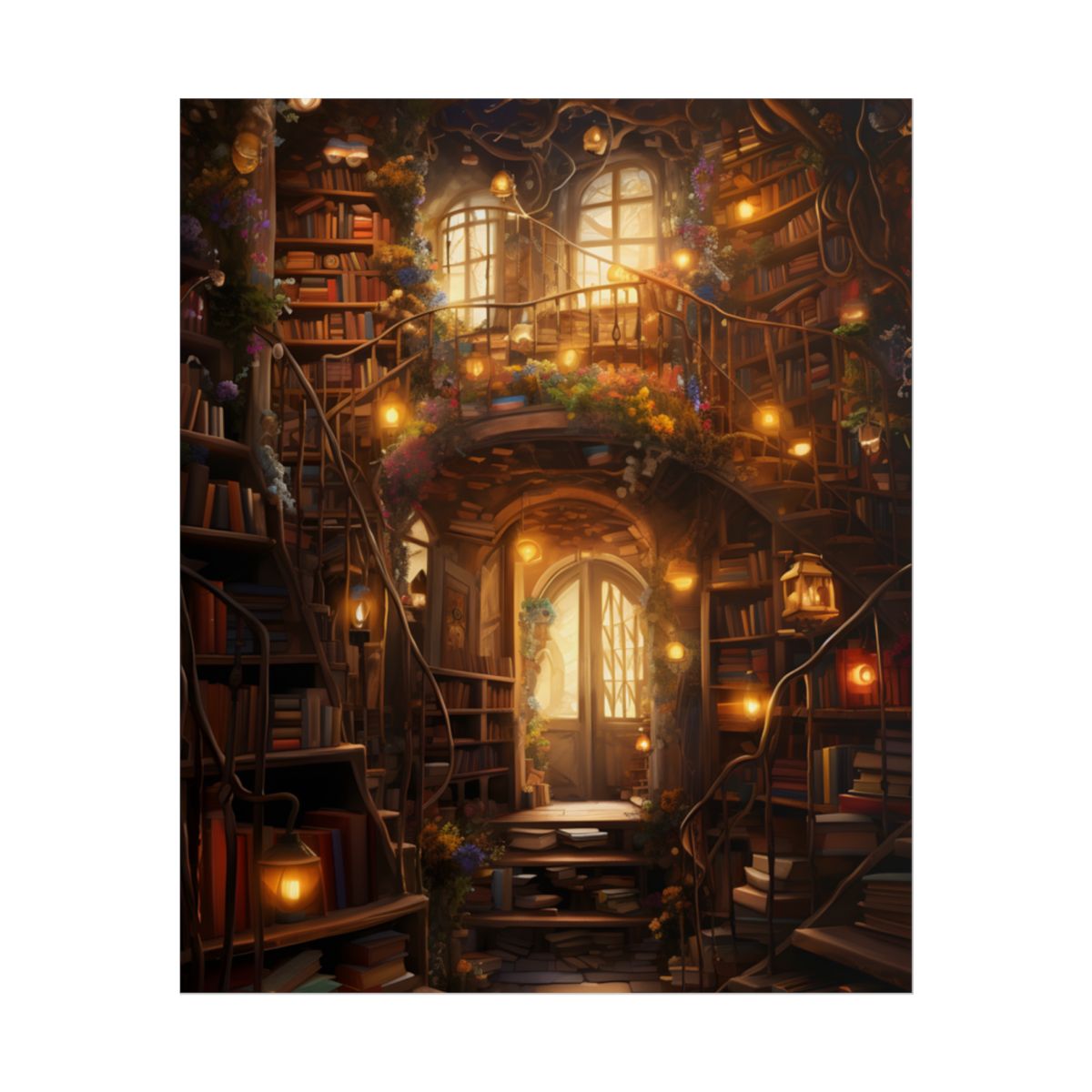 Magical Whimsy: Discovering Enchanted Bookshelves - Poster