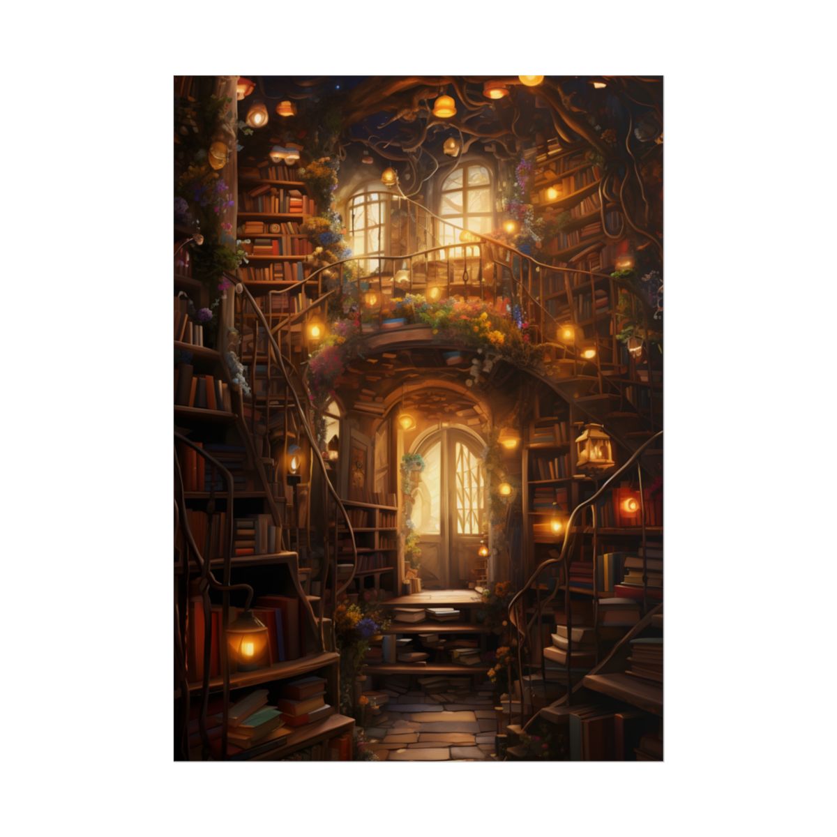 Magical Whimsy: Discovering Enchanted Bookshelves - Poster