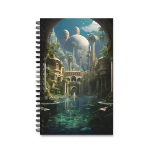 Domed Palace with Palm Trees Spiral Notebook