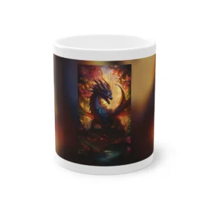 Dragon Among Autumn Trees Mug