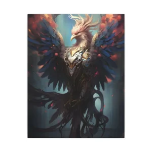 Mythical Bird with Blue Wings Canvas Print