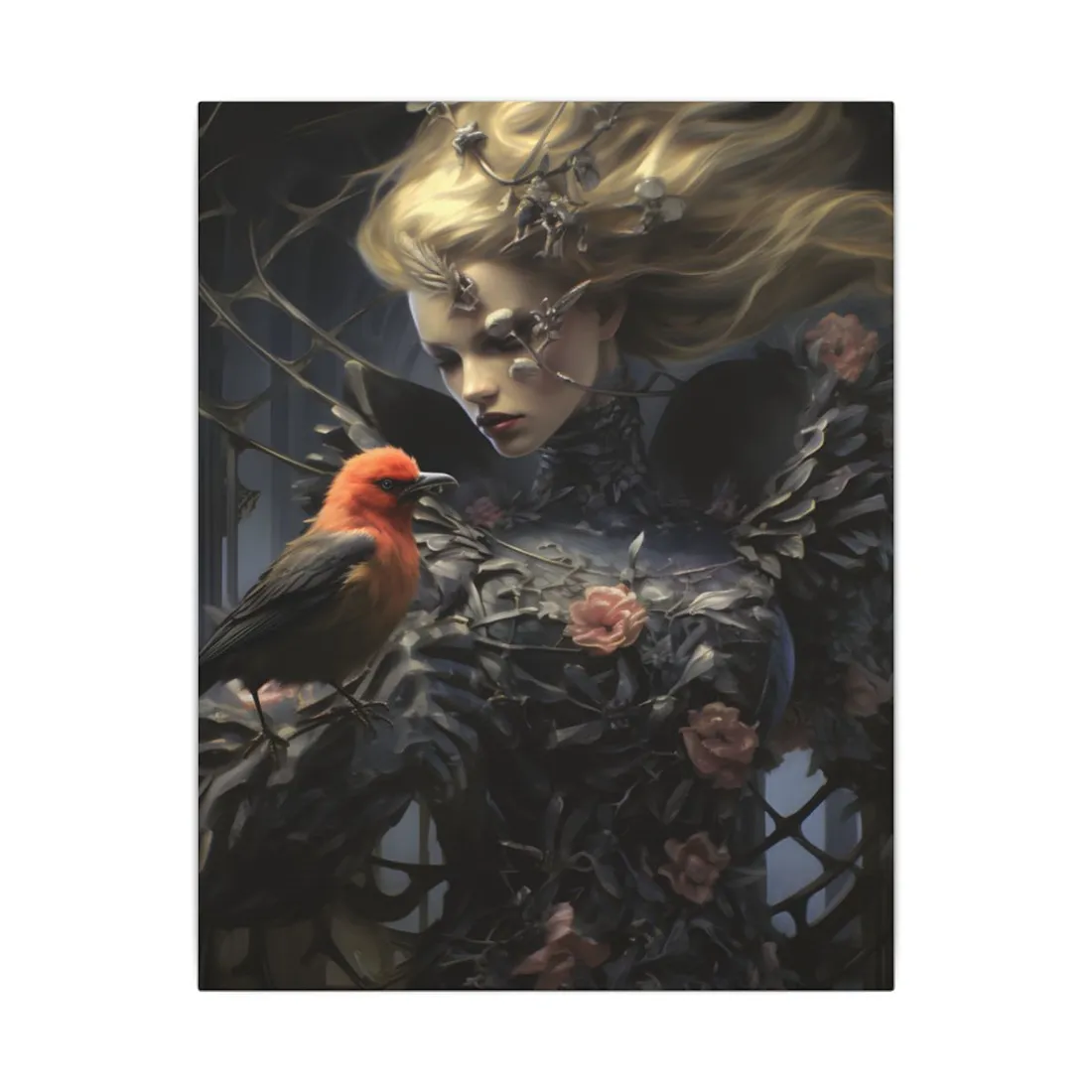 Majestic Songbird: Tranquil Nature - Canvas