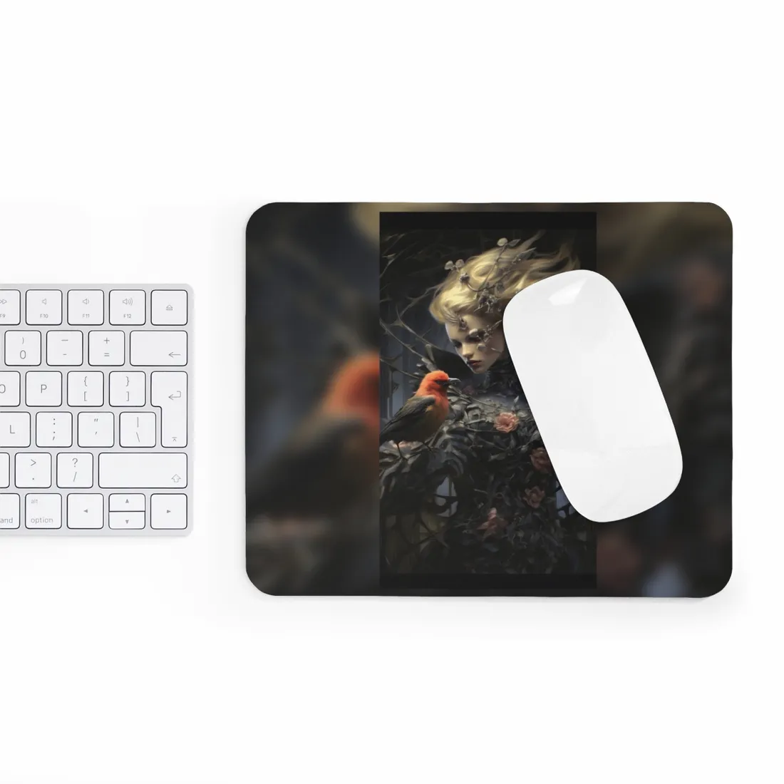 Majestic Songbird: Tranquil Nature - Mouse Pad