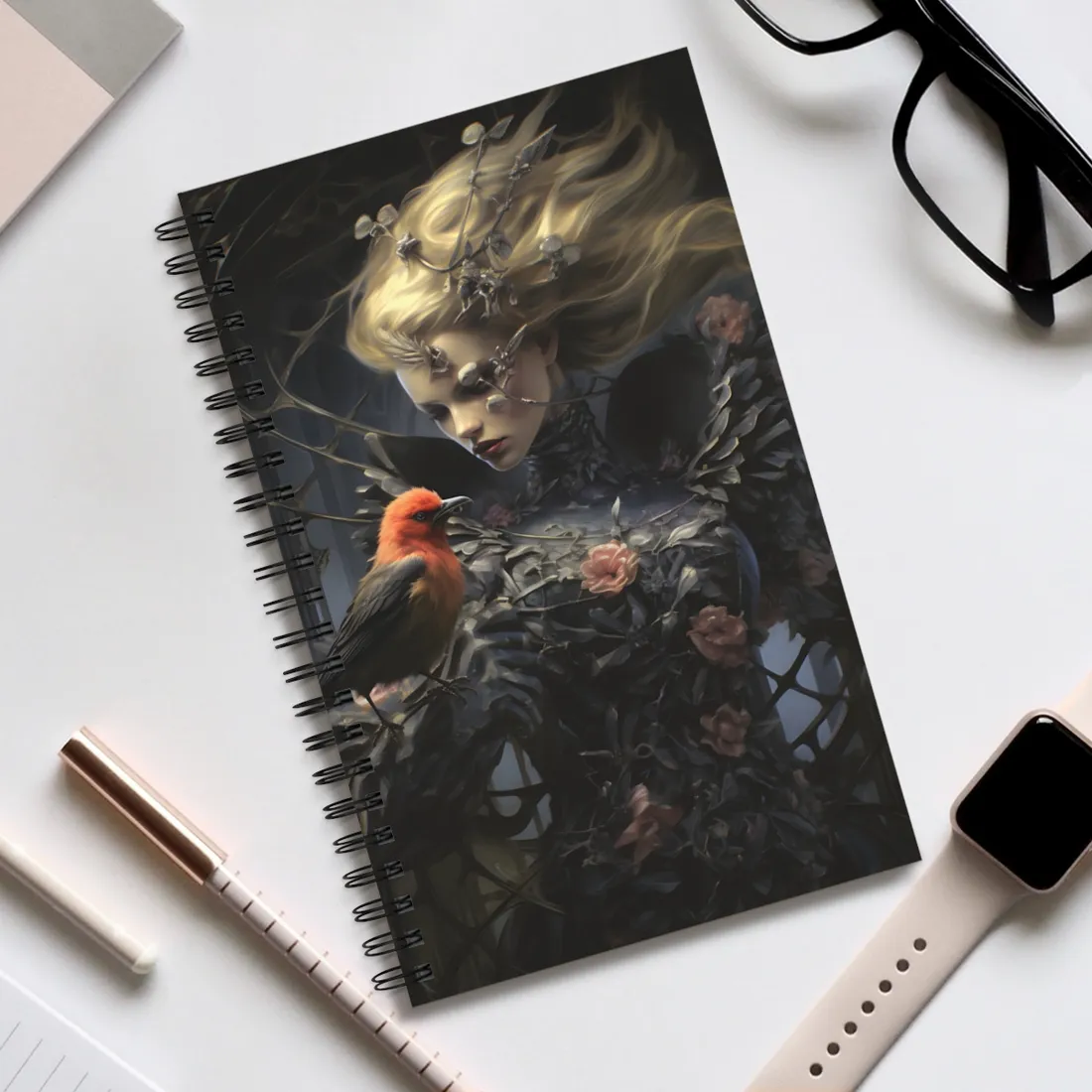 Majestic Songbird: Tranquil Nature - Spiral Notebook