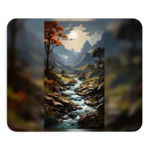 Mountain Stream in Valley Mouse Pad