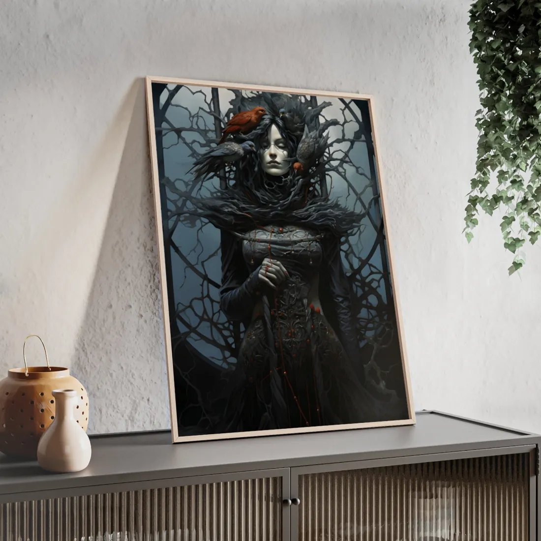 Majestic Wisdom: Owl of Protection in Daylight - Framed Poster