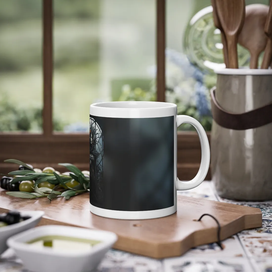 Majestic Wisdom: Owl of Protection in Daylight - Mug