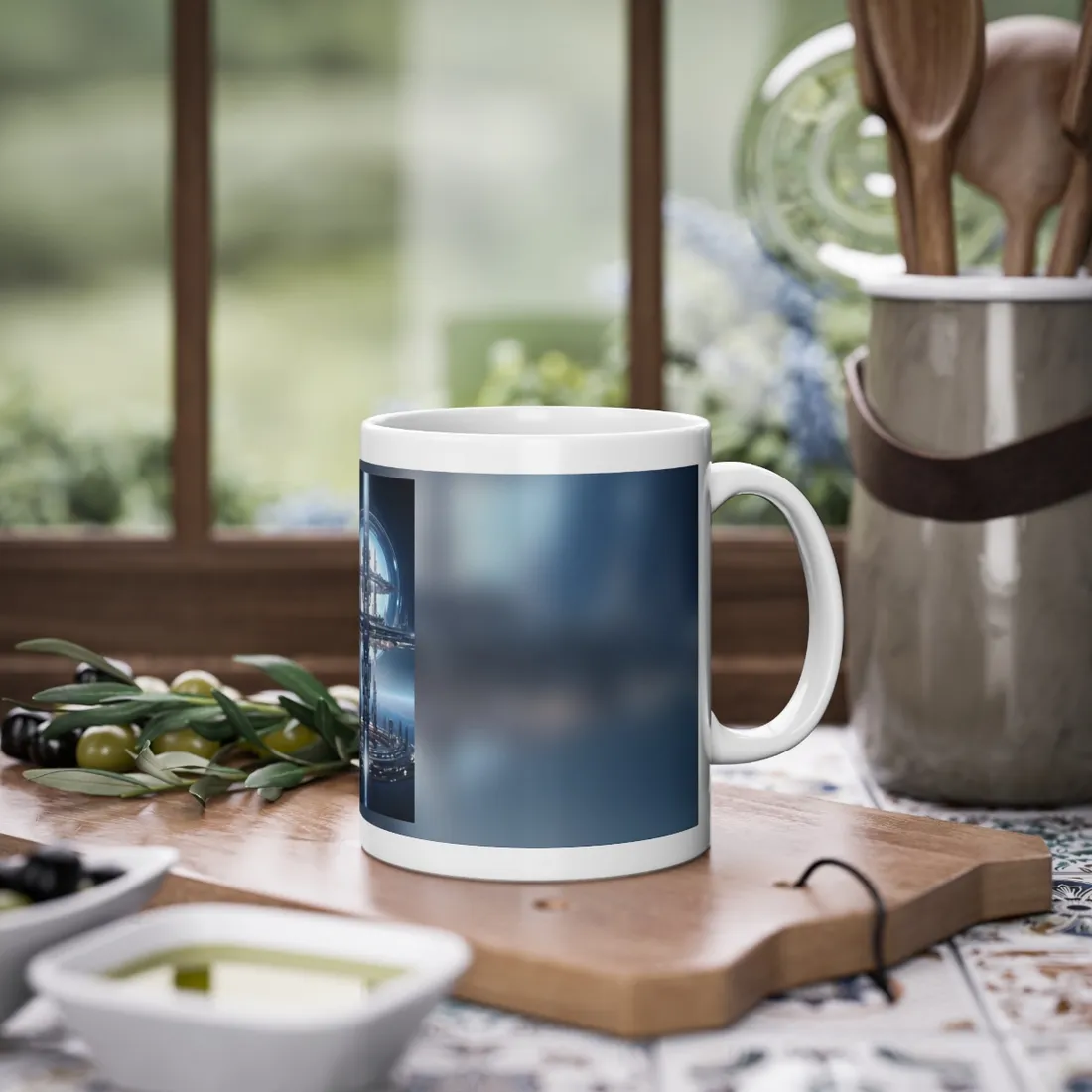 Massive Orbital Space Station: Detailed - Mug
