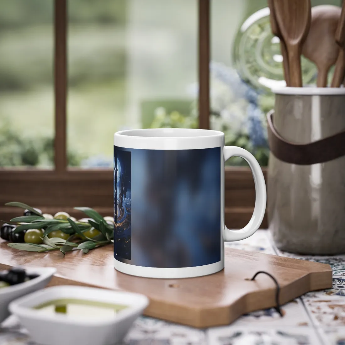 Massive Space Station: A Complex Oasis in Outer Space - Mug