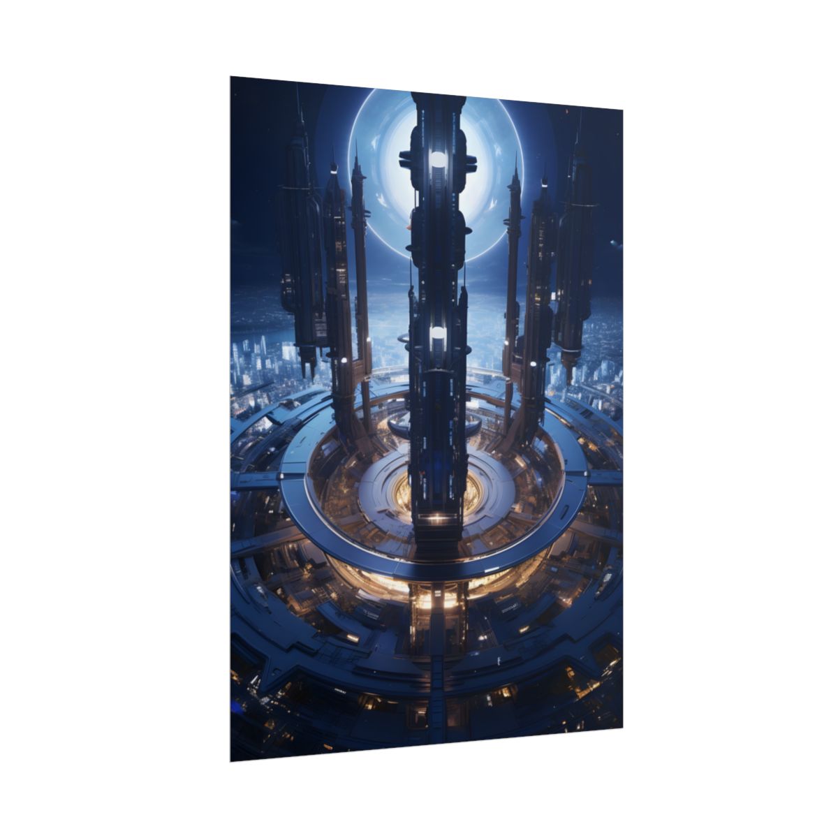 Massive Space Station: A Complex Oasis in Outer Space - Poster