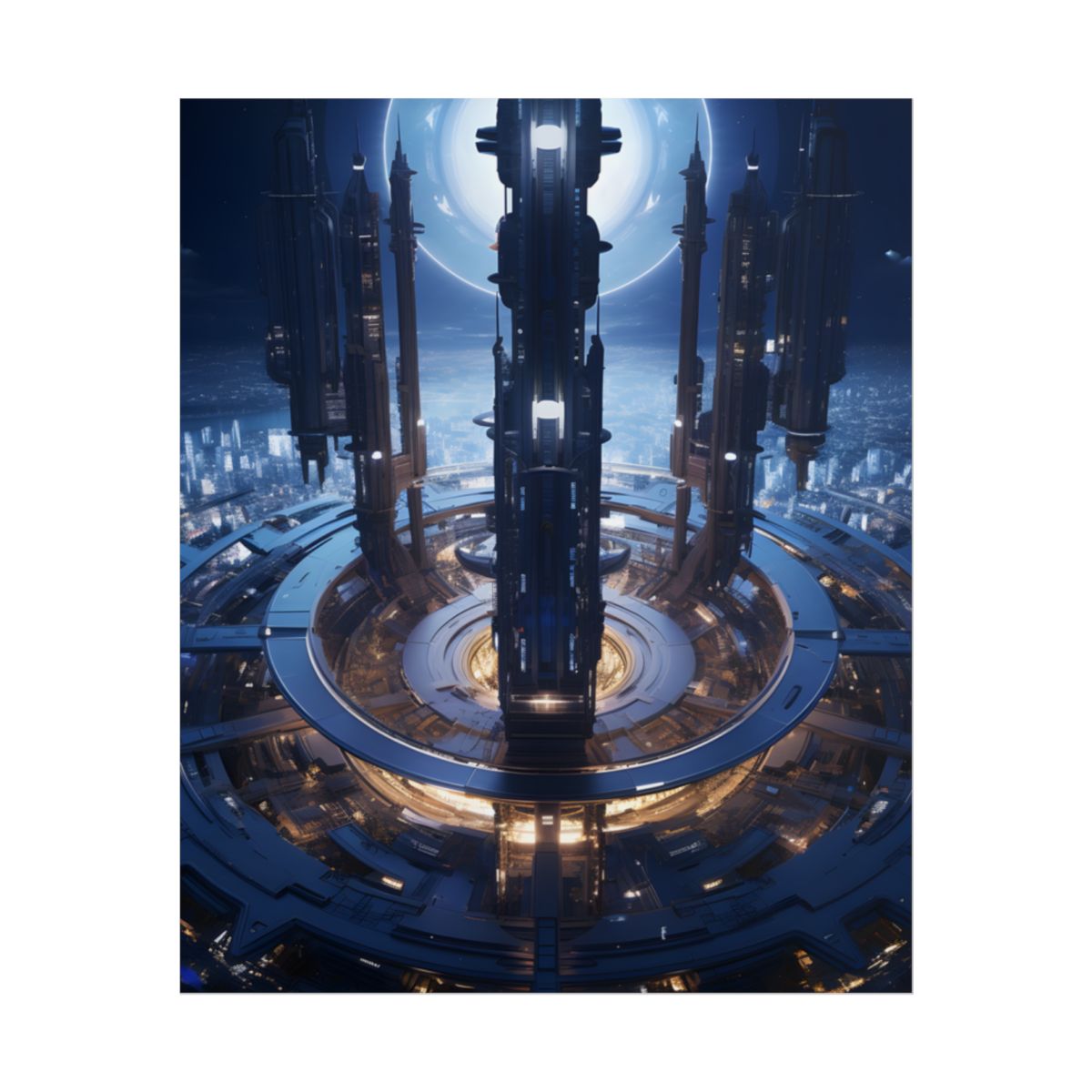 Massive Space Station: A Complex Oasis in Outer Space - Poster