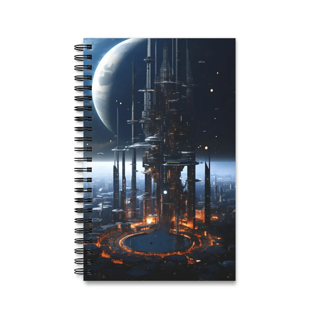 Massive Space Station: Industrial Orbit - Spiral Notebook