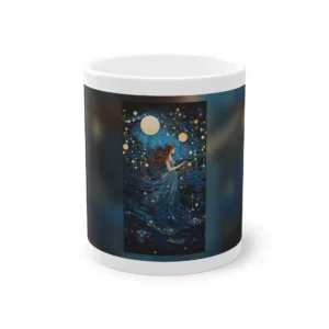 Woman Among Moons and Stars Mug