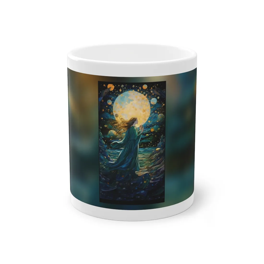 Medieval Stained Glass Church Art: Vibrant Colors & Intricate Patterns - Mug