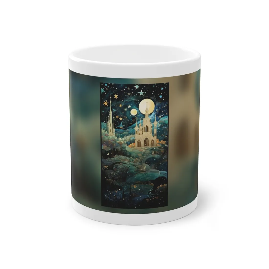 Medieval Stained Glass: Intricate Church Windows Art - Mug